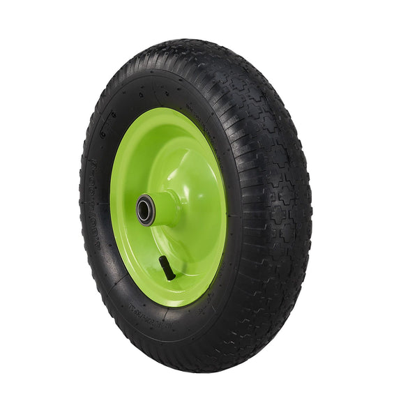 Kruiwagen 100 Liter - Luchtbanden - Zwart - Max. 210 KG - Incl. Handschoenen - Afbeelding 8