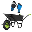 Kruiwagen 100 Liter - Luchtbanden - Zwart - Max. 210 KG - Incl. Handschoenen Kruiwagen 100 Liter - Luchtbanden - Zwart - Max. 210 KG - Incl. Handschoenen