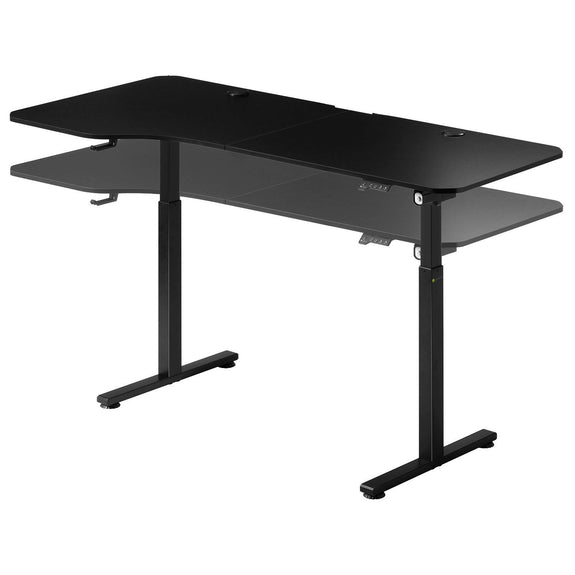 Elektrisch Verstelbaar Bureau / Sta Zit Bureau - 160 x 75 cm - Zwart - Afbeelding 4