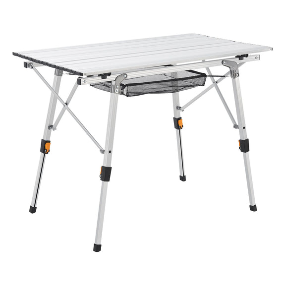 Vouwbare en inklapbare Campingtafel Picco - Aluminium - 90 x 50 x 67 cm - Afbeelding 1