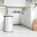 Automatische Prullenbak / Afvalemmer / Sensorprullenbak - 30 Liter - Wit - Rond Automatische Prullenbak / Afvalemmer / Sensorprullenbak - 30 Liter - Wit - Rond
