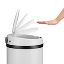 Automatische Prullenbak / Afvalemmer / Sensorprullenbak - 30 Liter - Wit - Rond Automatische Prullenbak / Afvalemmer / Sensorprullenbak - 30 Liter - Wit - Rond