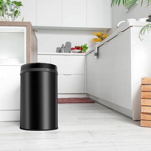 Automatische Prullenbak / Afvalemmer / Sensorprullenbak - 30 Liter - Zwart - Rond - Afbeelding 2
