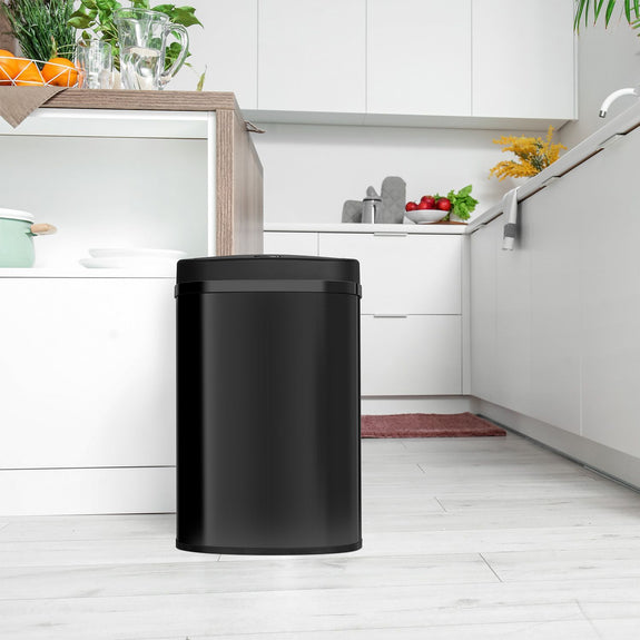 Automatische Prullenbak / Afvalemmer / Sensorprullenbak - 50 Liter - Zwart - Rechthoek - Afbeelding 2