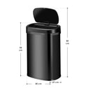 Automatische Prullenbak / Afvalemmer / Sensorprullenbak - 50 Liter - Zwart - Rechthoek Automatische Prullenbak / Afvalemmer / Sensorprullenbak - 50 Liter - Zwart - Rechthoek
