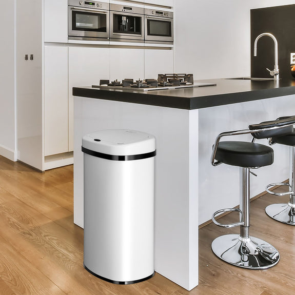 Automatische Prullenbak / Afvalemmer / Sensorprullenbak - 60 Liter - Wit - Rechthoek - Afbeelding 2