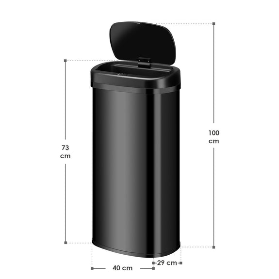 Automatische Prullenbak / Afvalemmer / Sensorprullenbak - 70 Liter - Zwart - Rechthoek - Afbeelding 6
