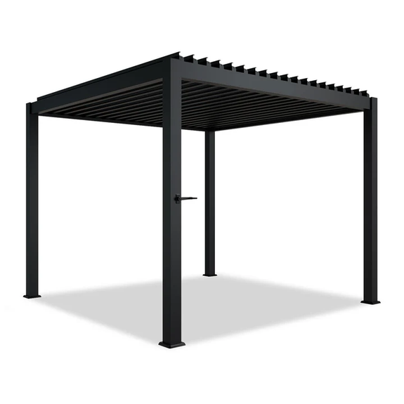 Pergola / Lamellendak - Tahiti - 3x3 m - Antraciet - Afbeelding 1