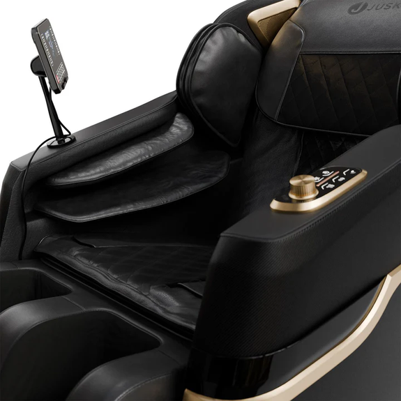 Massagestoel NAXOS - Volledige lichaamsmassagefunctie - Airbagmassagetechnologie - Zwart - Afbeelding 4