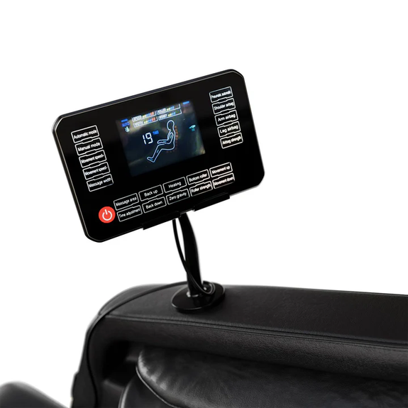 Massagestoel NAXOS - Volledige lichaamsmassagefunctie - Airbagmassagetechnologie - Zwart - Afbeelding 3