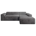 Gestoffeerde Hoekbank Vals Rechts - 250 x 183 x 71 cm - Grijs