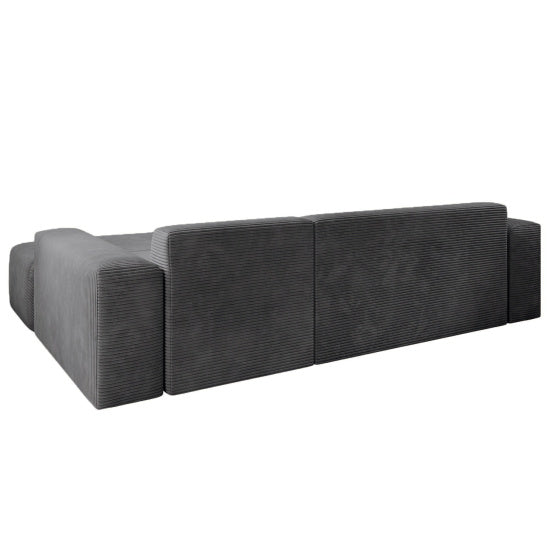 Gestoffeerde Hoekbank Vals Rechts - 250 x 183 x 71 cm - Grijs - Afbeelding 5