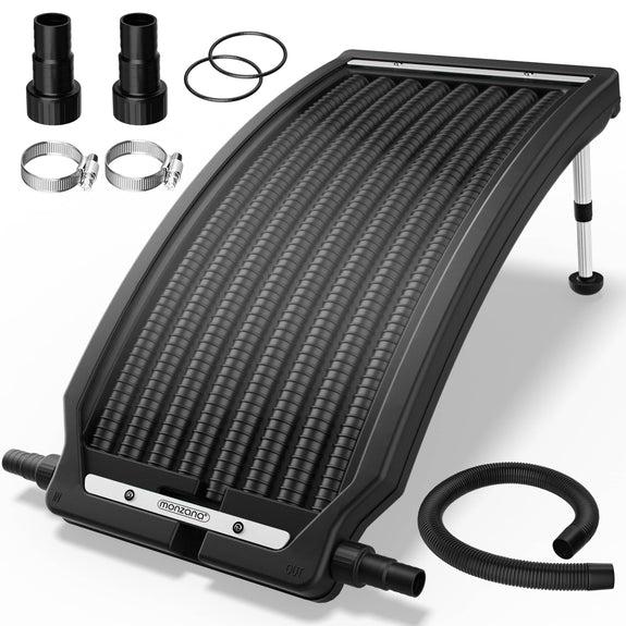 Solar zwembadverwarming 112 x 55 x 14 cm - antraciet - Afbeelding 1