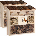 Insectenhotel 30,5 x 9,5 x 31 cm - 2 stuks