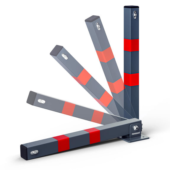Parkeerpaal - Staal - 5x5x65cm - Incl. Sleutel - Afbeelding 2