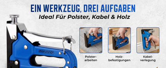 Niet- en spijkerpistool 2-in-1 incl. 1.500 bevestigers - Afbeelding 1