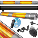 Elektrische terrasverwarmer MZH3000 - 3000 W - zilver