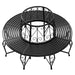 Metalen boombank Bree Ø 160 cm - zwart