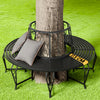 Metalen boombank Bree Ø 160 cm - zwart - Afbeelding 2