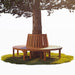 Ronde boombank van eucalyptushout Ø 160 cm