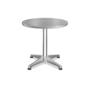 In hoogte verstelbare statafel Ø 60 cm - zilver