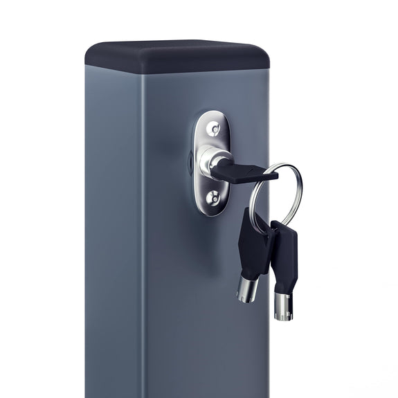 Parkeerpaal - Staal - 5x5x65cm - Incl. Sleutel - Afbeelding 4