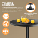 In hoogte verstelbare statafels Ø 60 cm - set van 2 - zwart