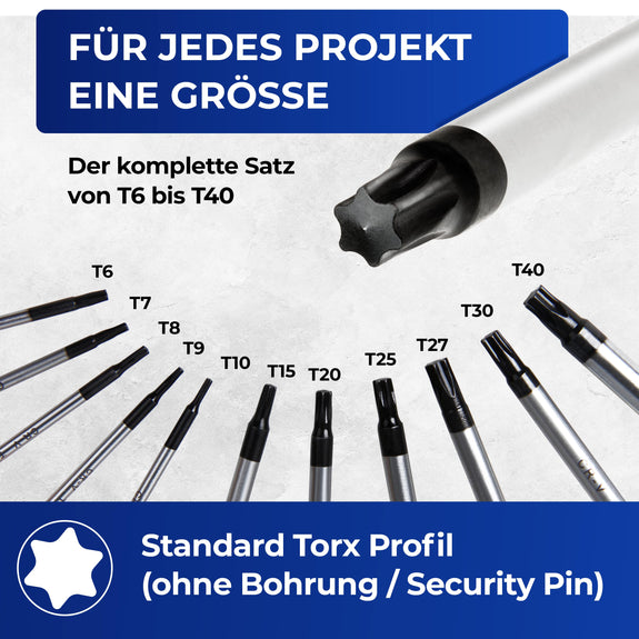 Torx schroevendraaierset 11-delig - Afbeelding 7