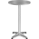 In hoogte verstelbare statafel Ø 60 cm - zilver