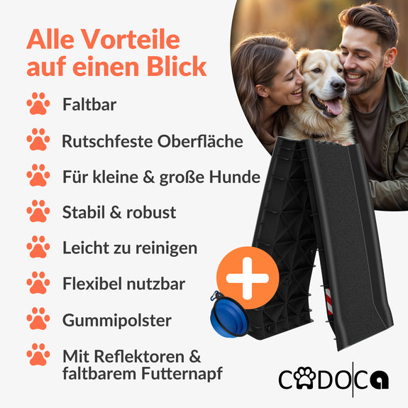 Hondenhelling /hondenlooplank  voor auto opvouwbaar 156 x 40 cm - Afbeelding 4