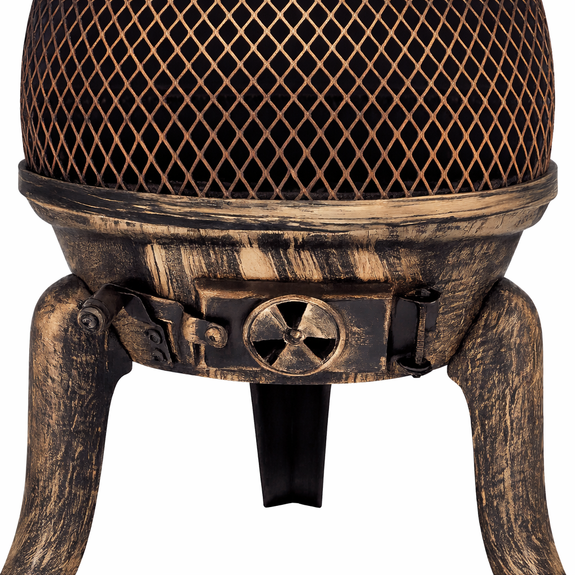 Tuinhaard / Buitenhaard - Gietijzer - 112cm - Buitenhaard met grillrooster - Afbeelding 3