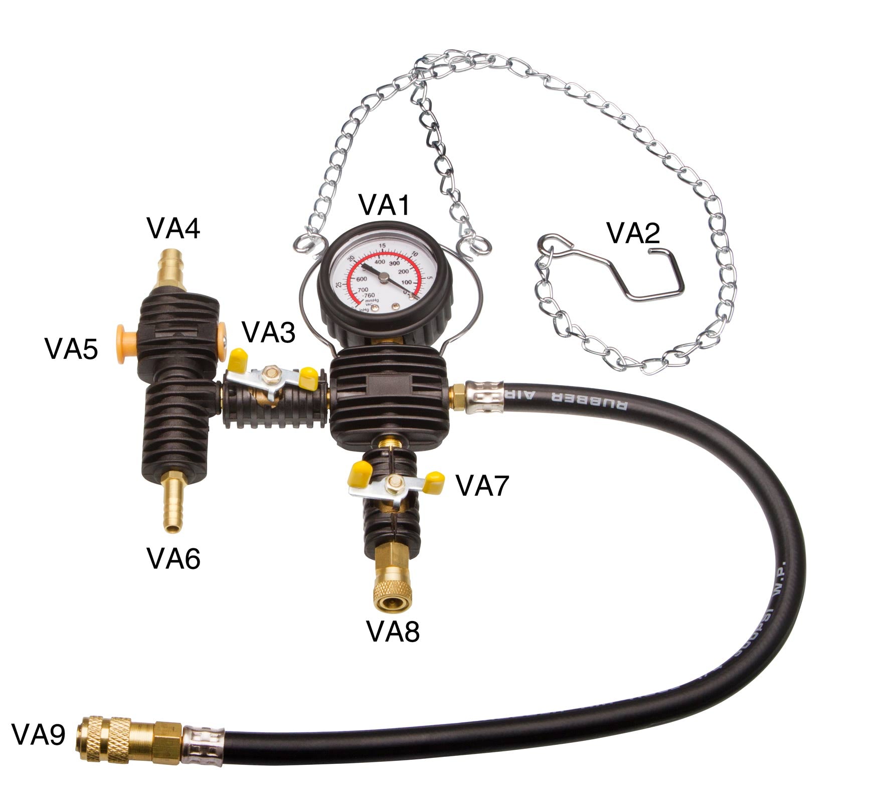 Universele vacuümtester / remontluchter - Incl. Koffer en toebehoren