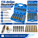 Olieaftapplug Reparatieset - 114 delig - Voor Auto's