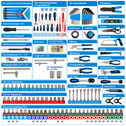 Gereedschapskist / trolley - 1200-delig - Incl. koffer