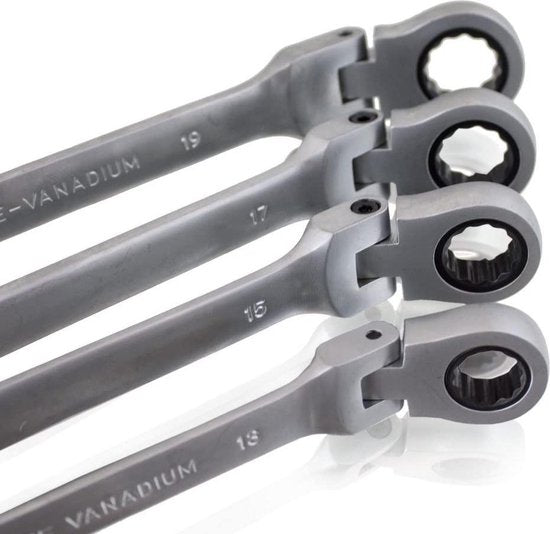 Bituxx Ratelsleutelset - 12-delig - 8/22 mm - Incl. koffer - Afbeelding 3