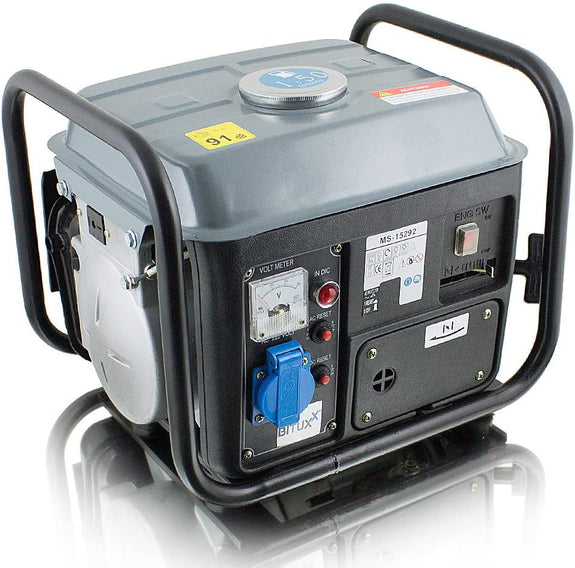 Benzine noodstroom aggregaat generator - 850 Watt - 4,2 Liter - Afbeelding 1