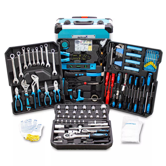 BITUXX - Gereedschapskofferset / Gereedschapskist / Gereedschapswagen - XL - 1200 delig - Afbeelding 1
