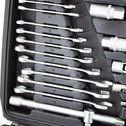Doppen- en bitset - Incl. ratels / steeksleutels - 215-delig