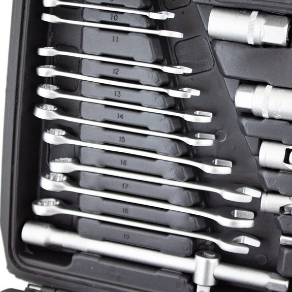 Doppen- en bitset - Incl. ratels / steeksleutels - 215-delig - Afbeelding 4