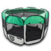 Puppybox - Dierenbox - Opvouwbaar - Hond/Kat - Groen