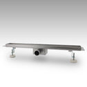 BITUXX - Douchegoot - Afvoerput - met sifonstrips - 90cm - RVS