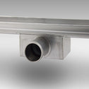 BITUXX - Douchegoot - Afvoerput - met sifonstrips - 90cm - RVS
