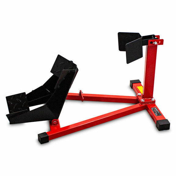 Wiltec motorstandaard voor achterwiel tot 450 kg, verrijdbare motor standaard voor motorwielen 200-340 mm, motorsteun voor motorfiets 370x325 mm, paddock standaard motor van staal Wiltec motorstandaard voor achterwiel tot 450 kg, verrijdbare motor standaard voor motorwielen 200-340 mm, motorsteun voor motorfiets 370x325 mm, paddock standaard motor van staal