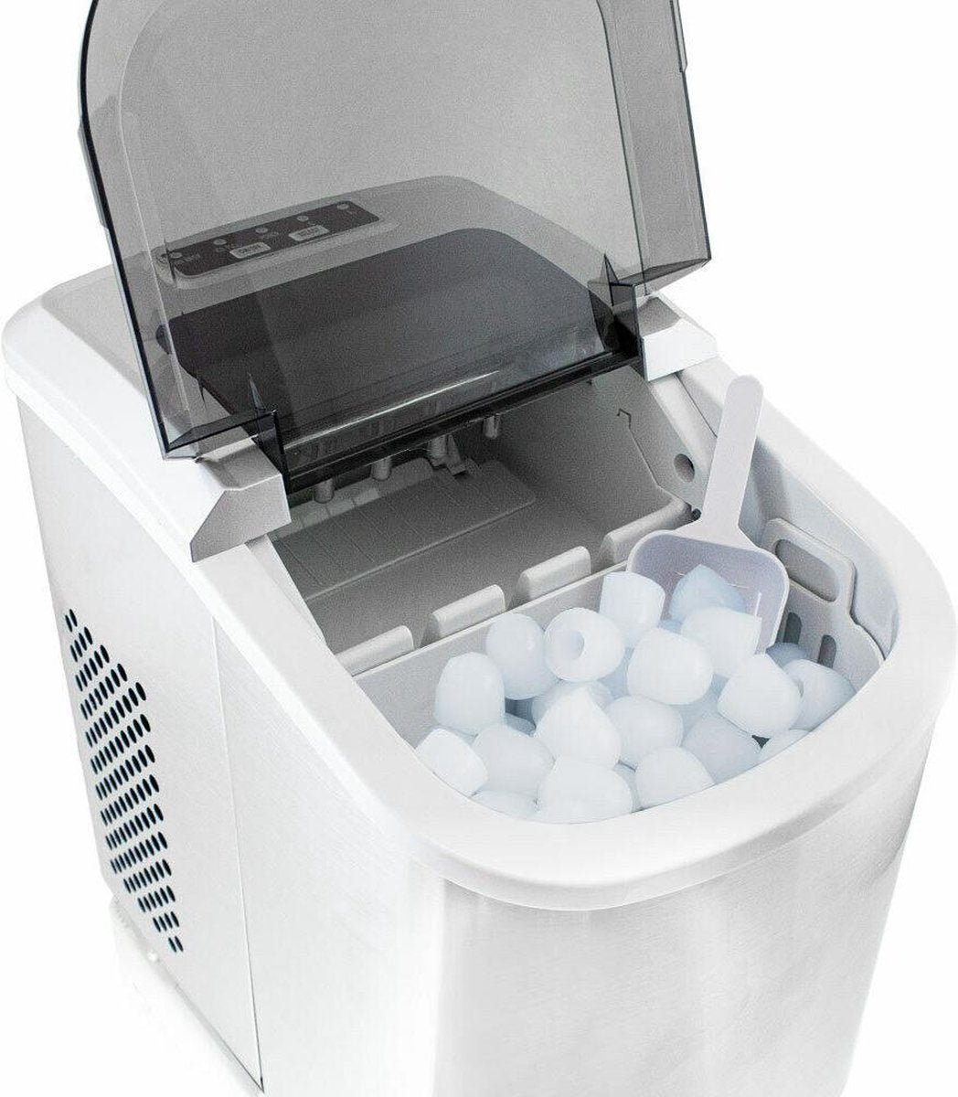 Edelstalen ijsblokjesmachine - 120 Watt - Zilver
