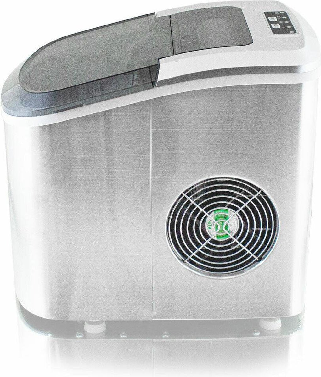 Edelstalen ijsblokjesmachine - 120 Watt - Zilver