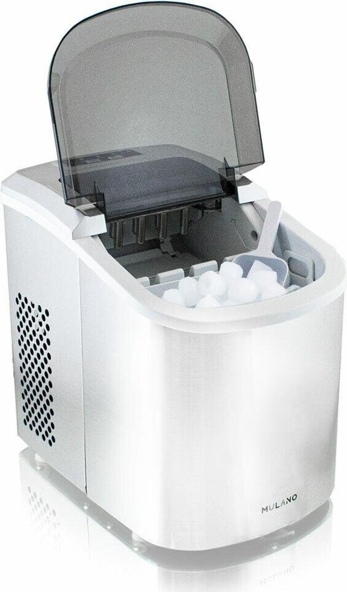 Edelstalen ijsblokjesmachine - 120 Watt - Zilver