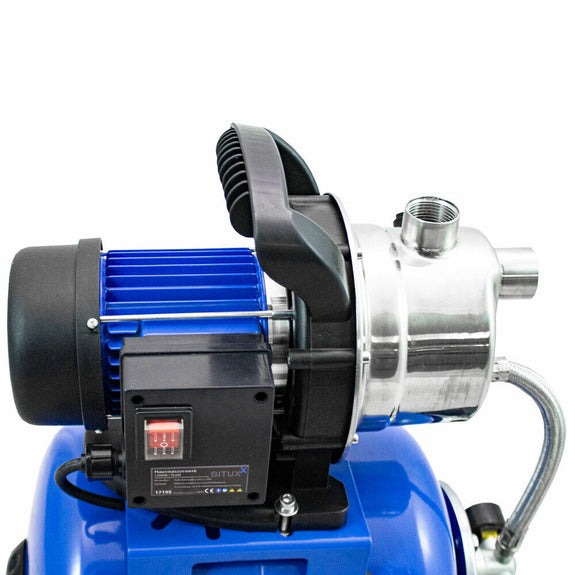 Waterpomp / Tuinpomp / Irrigatiepomp - 1200W - 3800L/H - Staal - Blauw - Afbeelding 3