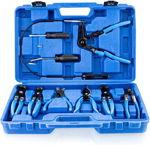 9-delige slangklem tangen set 18-54 mm - Afbeelding 1