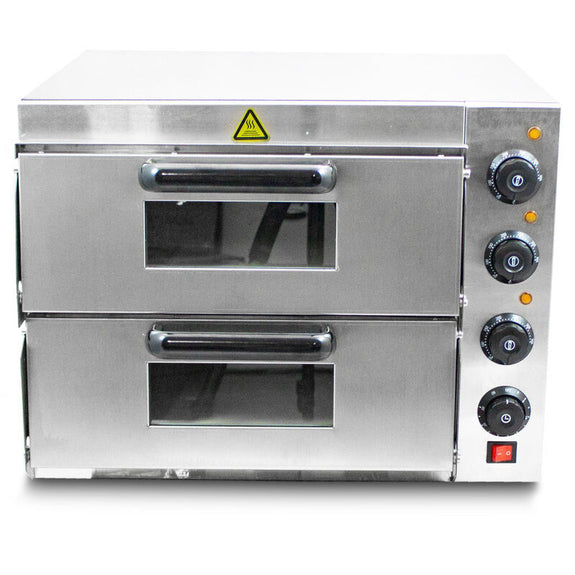 Pizzaoven / Pizzamaker - Dubbele oven - Elektrisch - 3000 watt - Afbeelding 4