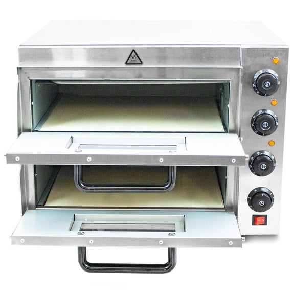 Pizzaoven / Pizzamaker - Dubbele oven - Elektrisch - 3000 watt - Afbeelding 5